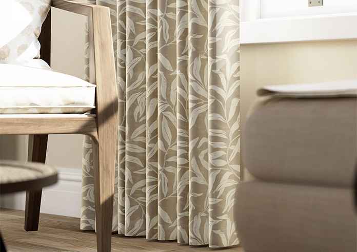 Trailing Vines, Vintage Brown - Made to Measure Curtains - Image 5